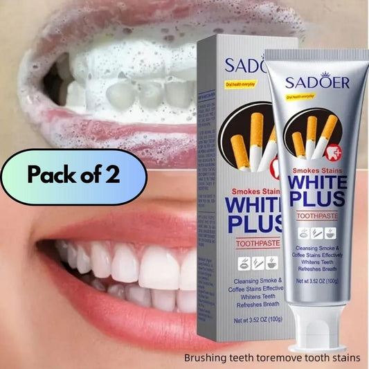 Smoke Stains White Plus Toothpaste